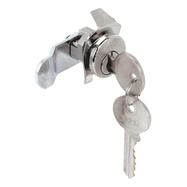 Prime-Line Diecast Nickel, 5-Pin Mailbox Lock with Dust Cover, Auth Electric S 4302 - main